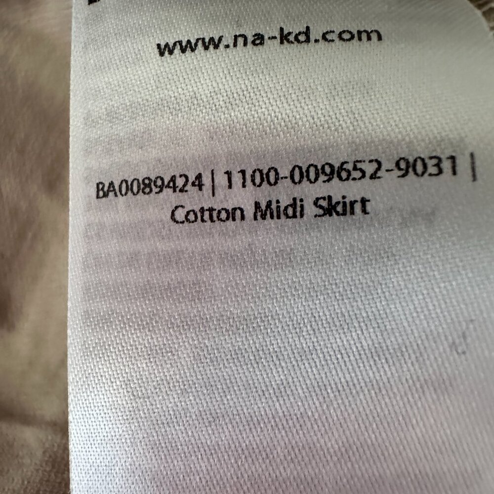 NA-KD Cotton Midi/Maxi Skirt - Picture 11 of 11